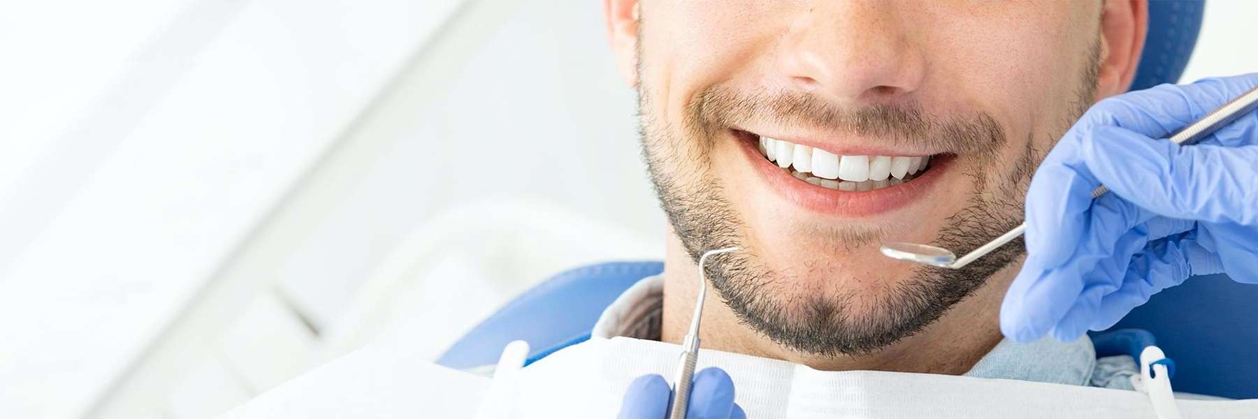 Close up of patients smile at dentist near me Mt Pleasant, SC