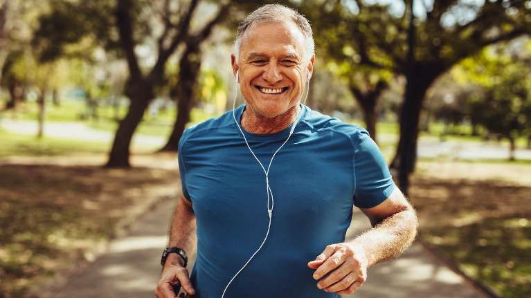 Man in Mt Pleasant enjoys jogging with his denture