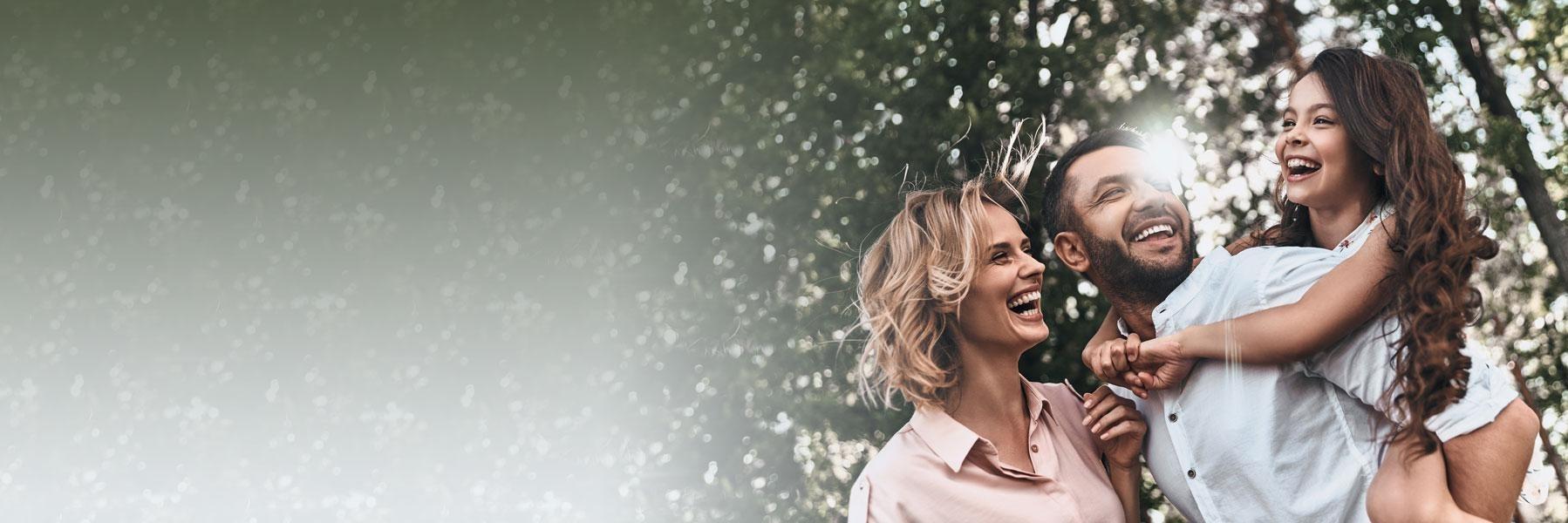 Family playing outside at Marsh View Trail in Mt Pleasant SC
