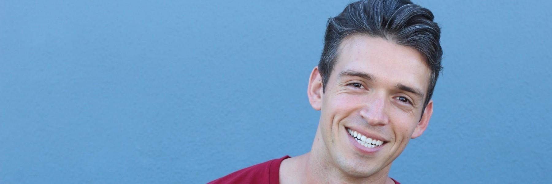 Man smiling at gum disease dentist in Mt Pleasant SC
