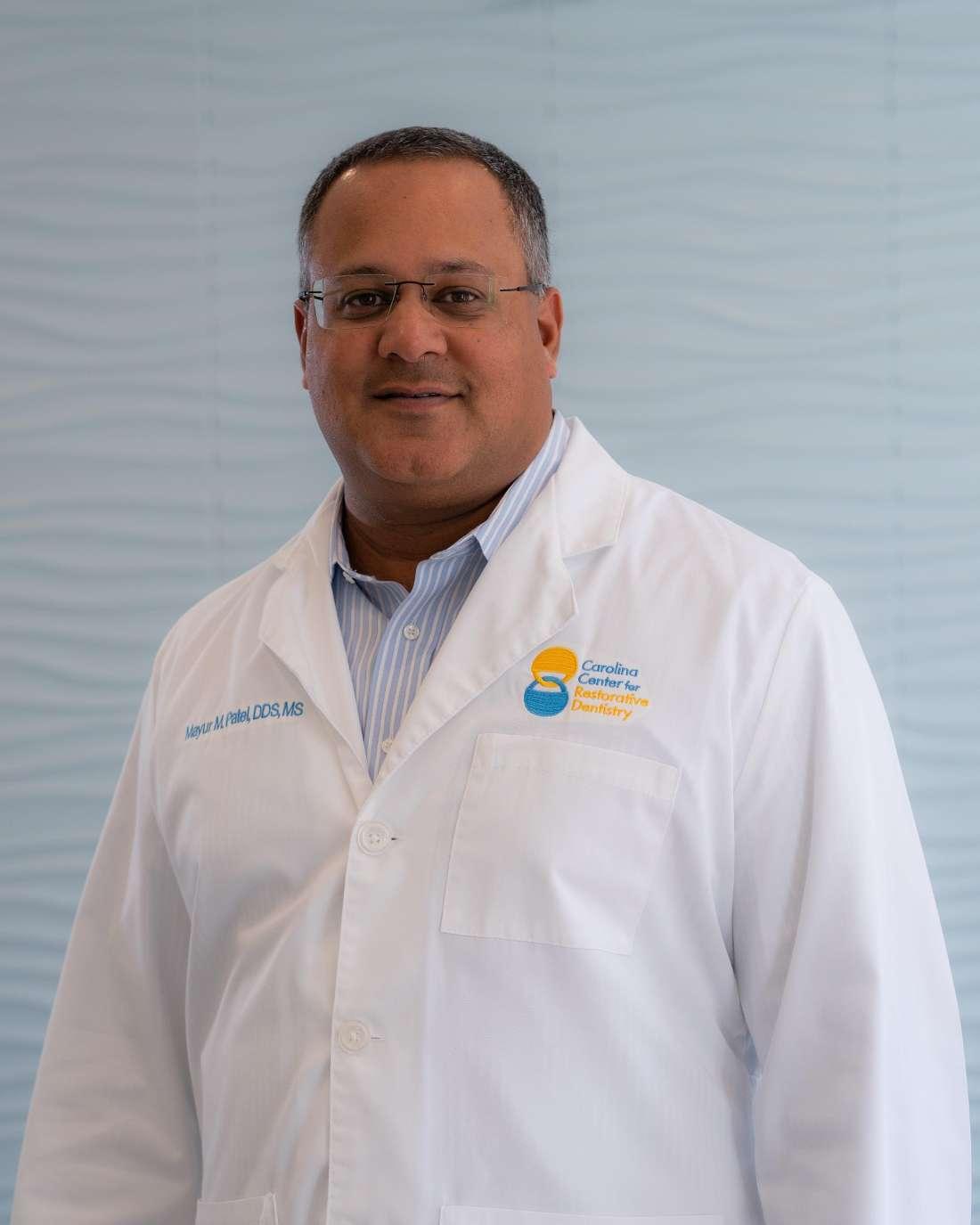 Headshot of Dr Mayur Patel prosthodontist in Mt Pleasant SC